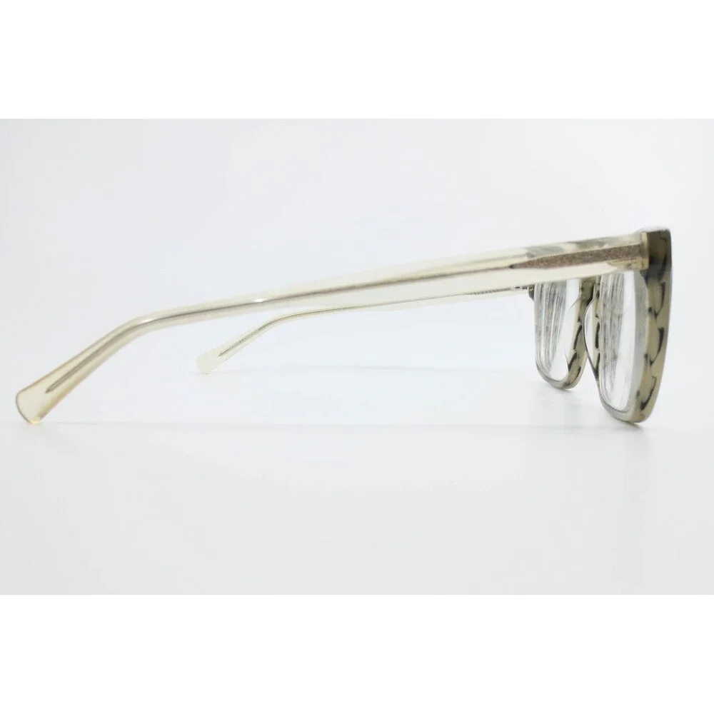 American Angel AA M1029 Gray Stripe Rectangular Eyeglass Frames 55-18-140